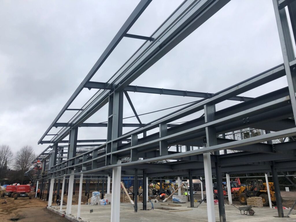 Construction of Riduna Park business park in Melton, Suffolk