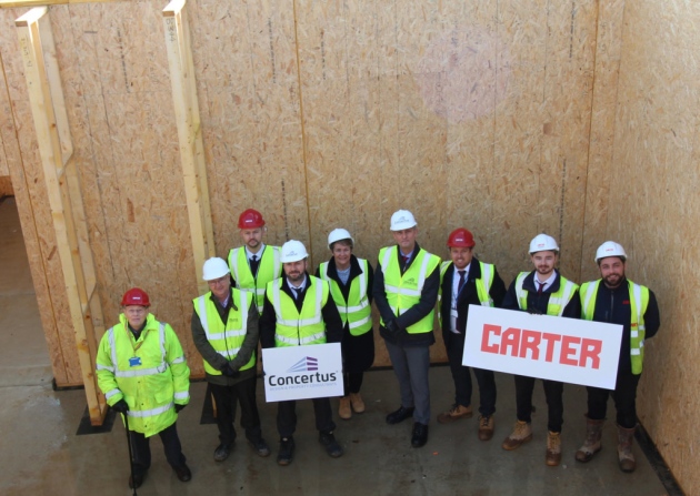 Work progresses on the Sir Bobby Robson School in Ipswich (Photo RG Carter)