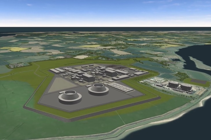 Artist impression of the proposed Bradwell B nuclear power station