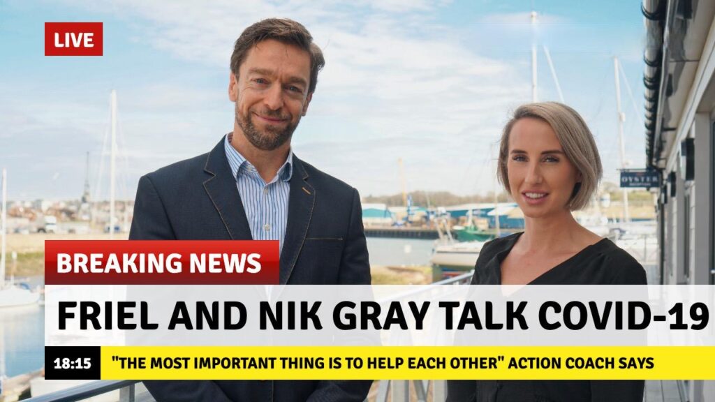 Nik Gray business coach and Clare Friel talk coronavirus covid-19