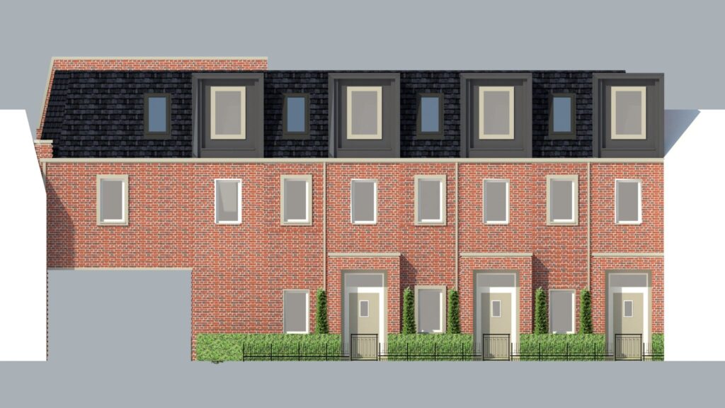 New council houses in Military Road Colchester
