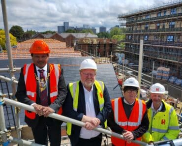 Bibb Way topping out ceremony marks Ipswich development milestone