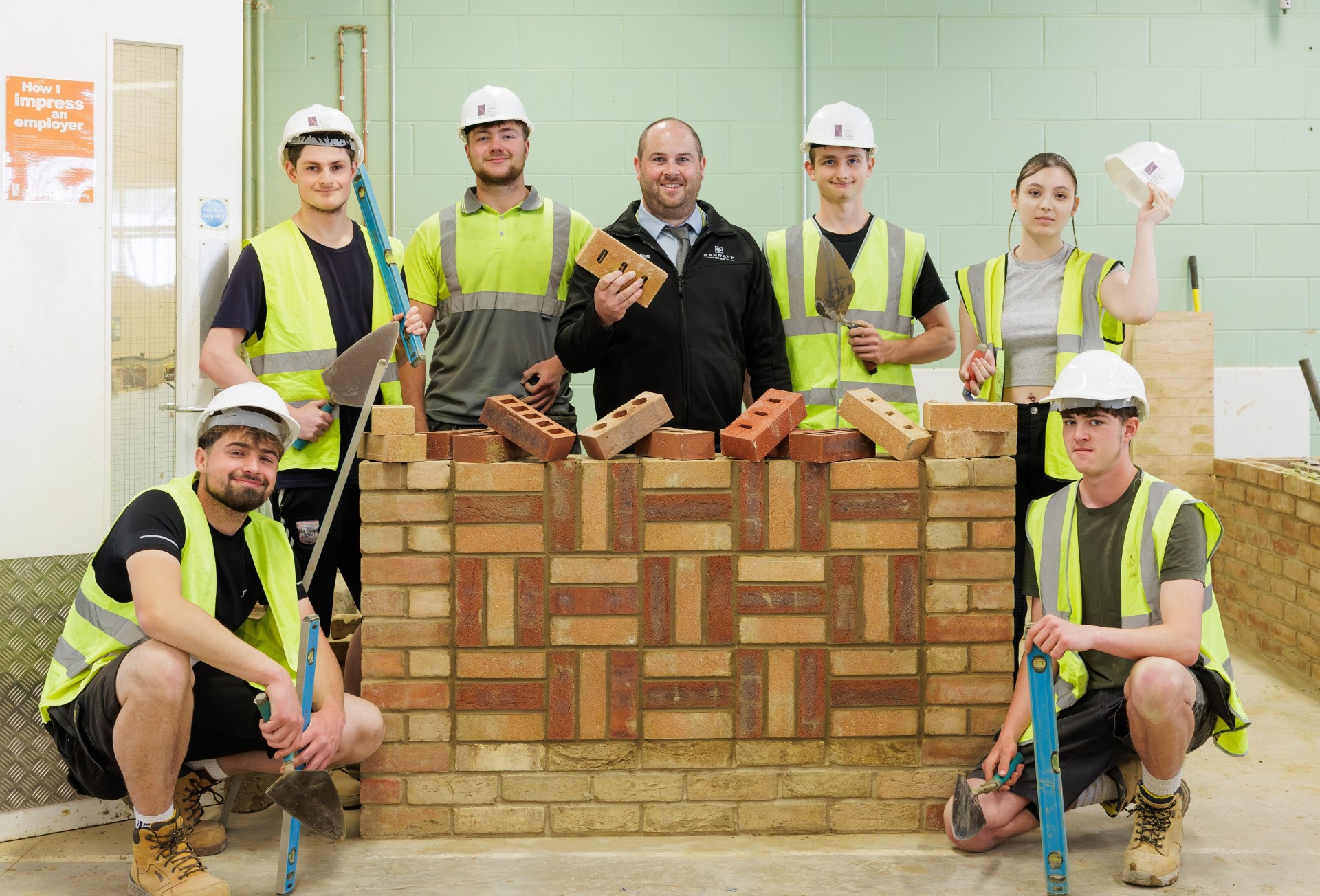 Housebuilder donates more than 30,000 bricks to Suffolk college ...
