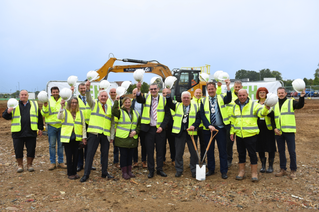 Councillors joined SEH French and Ingleton Wood at the launch