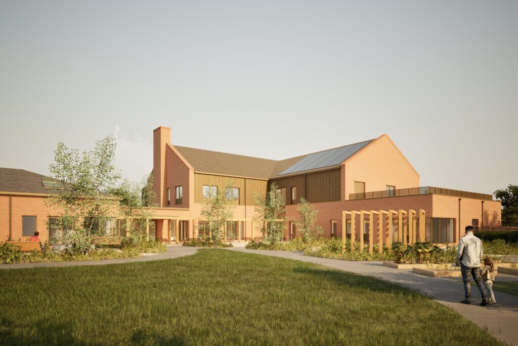 An artist's impression of the new St Elizabeth Hospice in Gorleston