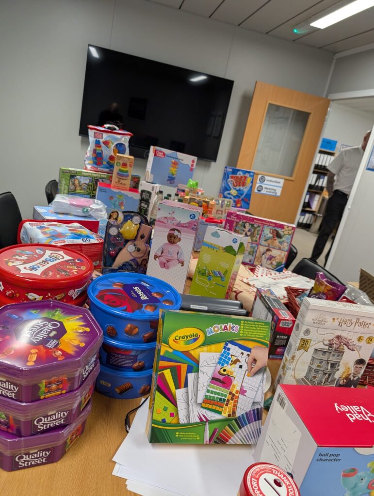 Father Christmas brought a host of toys and treats to the wards. Credit: LDD