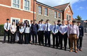 The 18 apprentices who joined R G Carter in September last year