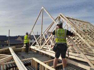 SEH French apprentices working on a project
