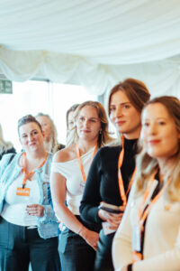 Morgan and other guests at a Women in Construction Anglia event in parliament