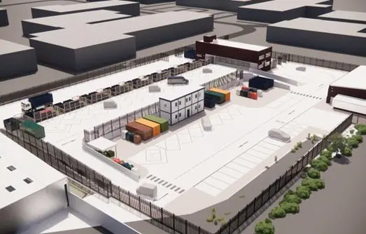 An artist's impression of the new Ipswich recycling centre in Whittle Road