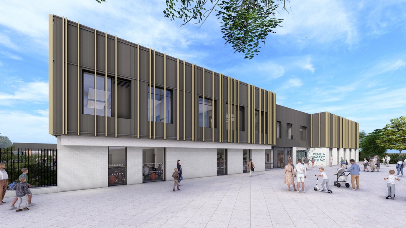 An artist's impression of the new Deneia Primary Academy 